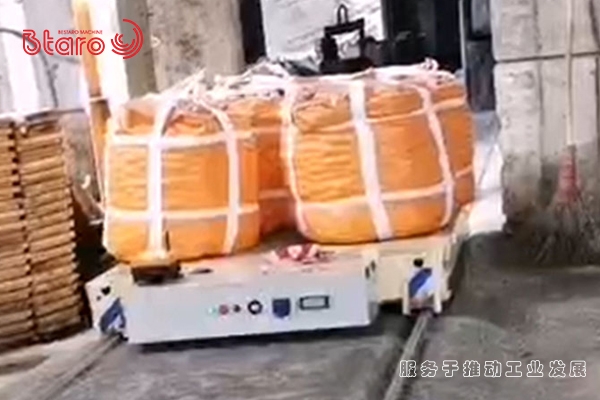 吨袋运输5吨锂电池轨道转运车图片